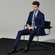 JODOLL men's 25 new autumn 100% sheep wool suit business workplace formal suit suit navy blue S 46A / pants size remarks inventory details please contact customer service
