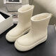 Zhiyunyan winter warmth and women's rain boots fashionable rain boots for women with outer wear plush waterproof shoes anti-ski boots for women Main picture model 36 size 37