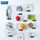 Anmai Antibacterial food grade plastic fresh-keeping box Sealed freezer fresh-keeping box storage box Student lunch box S1365 round 1.9L