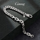 GsunG Platinum Men's Bracelet PT950 New AB Bracelet Fashion Cross Chain Platinum Women's Cuban Chain Single Set Horsewhip Priced by Gram Contact before bidding