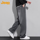 JEEP Jeep pants men's casual pants autumn and winter wide leg pants straight pants loose trousers men's starry sky blue 3XL
