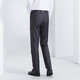 SEVEN rhino pleated trousers men's trousers spring and summer business versatile gray straight suit long trousers dark gray 32 170/80A