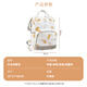 Planaling Mama Bag Multifunktionales großes Kapazität Baby mit Milch Rucksack Mutter und Baby -Rucksack Mutter und Babymodreise Mutter und Babytasche Blanch Banane [kostenloser Cart Hook]