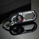 Star Dual Ring Schlüsselkette Anhänger Geschenk für Herren Auto Schlüsselkette Farbe Metall Taille Hanging Business Schlüsselkette Motorrad SN 3746 Brown (1 Stück) gute Qualität