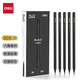 Deli 2b pencil for primary school students first grade kindergarten children hb pencil exam continuous core hexagon green pole writing sketch pencil second grade card pencil 2 ratio pencil NS723 2B black wood 30 pieces/box
