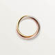 [Second-hand 99 new] Cartier Cartier TRINITY three-ring three-color gold ring small/medium classic pairing ring for men and women 99 new medium-sized model - single product - width 3.2 mm special counter price 15100 59 (National code 19)
