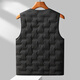JIARMAY high-end brand men's high-end vest men's autumn and winter sleeveless vest middle-aged dad's vest warm and thin black XL 180