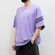 Adidas (adidas) 3 feuilles à manches courtes à manches courtes 2025 Été Nouveau extérieur Running Casual Round Fitness Training T-shirt Sportswear T-shirt Pure Coton HR3291 XL