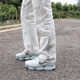 耐克（NIKE）Air Max Scorpion FK 新款低帮耐磨回弹全掌大气垫休闲运动跑步鞋 FQ2694-001白灰 40.5