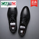 Cartelo Lederschuhe Herren Sommer Hollow atmungsabstimmung mit großer Größe Herrenschuhe echte Ledergeschäft formelle Trage Sandalen Männer Innere Höhenschuhe schwarz 9929 Hohlstil Standard Lederschuhe Größe 37