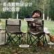 Pelliot folding chair outdoor chair camping chair portable picnic fishing backrest folding stool 16105717 khaki
