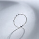 Saturday Fu platinum ring for women PT950 simple and fashionable platinum ripple ring for girlfriend T 0.97g size 8
