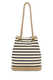 PRADA Mariner Small Striped Bucket Bag Color Block One Size
