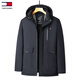 TOMMYBULL American TOMMY Tommy Thickened Men's Cotton Winter Jacket Casual Windproof Warm Cotton Jacket Winter Cotton Jacket Men's Navy 185/2XL (Recommended 150-175Jin Jin equals 0.5 kg)
