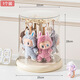 E7 Life Labubu Pendant Display Box Rotating Transparent Labubu Plush Doll Doll Figure Blind Box Storage Display Stand