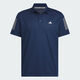 Adidas Ropa para hombres de manga corta 2025 Summer NUEVA Golf Sportswear Lapel Camiseta de polo transpirable Camiseta IN6630 Navy XL