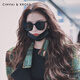 Cinvaikrose [gleiches Modell für Prominente] GM-Sonnenbrille für Frauen 2025 Neues großes Rahmen High-End-Sonnenbrillen Männer im Freien polarisiertes Geschenk f Style [polarisierter Stil-dreiteiliges Brillenbox-Set]
