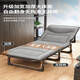 FAAOSHA imported quality folding bed single bed office lunch break home nap bed simple portable camp bed multi-function Supreme model + extra wide and thick + own headrest width 75cm