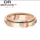 Fat Donglai's same style 18k rose gold ring 18K Shilairun platinum with diamonds double circle all over the sky rose gold - seven diamonds 4.8mm US size 5