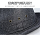 Middle-aged and elderly spring and summer hats for men in spring and autumn sun protection jazz cloth men's hats father and old man hat hemp black extra large 60 cm hat circumference