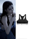 CK Official Flagship Women's Underwear Set Small Breast Push-Up Triangular Cup Letter Beautiful Back Thin Bra Vest Girls 001 Space Black Suit M 75C-80AB