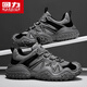 Warrior Dad Schuhe Männer vielseitige Gelegenheitsmänner Schuhe Sport Laufschuhe Männer 3891 Grau/Schwarz 44