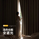 Futuristic curtains for bedroom, full blackout cloth hook type, living room, high-end sound insulation, 2025 new thickened chenille cream style, chenille-cream color, customized/perforated/Korean pleated, please contact customer service