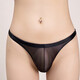 Sexy sexy underwear men's elastic briefs thong tight transparent breathable seductive men's underwear black