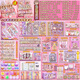 Small Mochi Tape Handbook Sticker Set Cane Free Handbook Materials Complete Tools [Player] 1283 Set + 30 Small Mochi Tape New Small Mochi