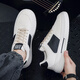 Men's summer breathable canvas shoes 2024 new men's cloth shoes Korean style trendy versatile casual board shoes trendy shoes 9906 white and black 39