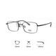 依视路（ESSILOR）依视路镜片近视眼镜配钻晶膜岩/A4防蓝光含镜架男女款半框眼镜架