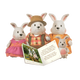 
[70% new]L/rsquoil Woodzeez Little Tree Spirit Animal Family Series White Rabbit Family Role Playing House Animal Characters Love Cultivation Children's Toy Gift 3 Years Old + 6006Z