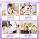 Handkonto Set Gift Box Hand Account Book Girl Grundschule Kindermädchen Mädchen Schreibwaren Cream Gummi Aufkleber Spielzeug Kindertag für Material Geschenkpack Geburtstag Geschenk 7-14 Jahre alt