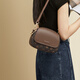 
Red Dragonfly [Hot Sale] Bag for Women 2024 New High-end Texture Shell Bag One-Shoulder Crossbody Bag for Women Coffee Color