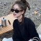 CAPONI sunglasses women polarized sunglasses retro cat eye driving glasses anti-ultraviolet sun protection big face makes you look slim and fashionable