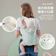 
Beiyou strap baby holding artifact front-held newborn baby going out simple and easy to carry a baby on the back of the baby before and after the baby is young. Upgraded ice-skin-skinned fabric-gradient blue-belt style