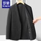 ROMON (ROMON) suit men's single western jacket autumn and winter new high-end business formal wear middle-aged and young casual men's woolen suit slim 9918 khaki solid color XL 180 (135-150Jin [Jin equals 0.5 kg])