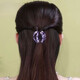 Two Worlds High-end 2025 New Top Half-Tie Small Clip Women's Back Hairpin Exquisite Ponytail Clip Hairpin Headwear Purple Clip