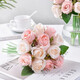 NEUE Waldkamellien-Knospen simulierte weiße Rose Hochzeit Fotografie Fotografie Braut Braut Hochzeit Engagement Handheld beige European Style