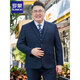 Luo Meng plus size suit men's suit plus fat plus fat man business formal suit jacket wedding dress casual two-button large size black single suit top + tie 4XL /190 recommended 165-185Jin Jin equals 0.5 kg