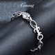 GsunG's new platinum bracelet men's atmospheric cross chain PT950 fashionable and shiny large platinum men's bracelet eagle beak is calculated based on the gold price of the store that day