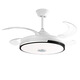 XMSJ invisible fan lights modern simple dining room ceiling fan lights living room bedroom home fan chandelier wholesale T09 black-42 inch frequency conversion remote control