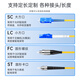 SK-LINK 光纤跳线 LC-SC电信级单模单芯SC-LC千兆万兆光纤线机房UPC尾纤 低烟无卤 SK-TXSM-LCSC1M 1米