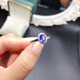 Luxurious natural tanzanite ring is noble and elegant, completely pure quality. Explosive sparkling 925 silver fine inlaid supports testing. Natural tanzanite ring is noble, elegant and completely pure product.