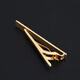 XIERWEI auspicious pattern tie clip men and women's fixed buckle business clip buckle pin collar clamp gold retro pattern tie clip
