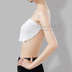 Bibo one-piece anti-exposure braless padded bandeau modal strapless bra-covering inner wear white L recommended 93-100 bust