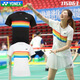 赛事威2024新款yy羽毛球服王小羽彩虹短袖女上衣吸汗速干运动比赛训练服 7029白色女款上衣 L