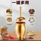Huiyou medicine jar, garlic pounder, Chinese medicine brass medicine pounder, old medicine jar, brass cup, Chinese medicine pounder, pestle medicine cup, small size, deepened and thickened, with anti-slip pad