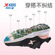 XTEP (XTEP) Zapatos para niños para niñas Mesh Upper Basic Soft Sports Sports Running Zapatos Negro/Polvo Romántico 37