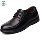 Woodpecker Chaussures en cuir masculin authentique en cuir automobile et hiver deux chaussures de coton liées extra taille 45 Version coréenne 46 Breathable 47 Casual 48 British 49 9901 Black [Four Seasons] 38